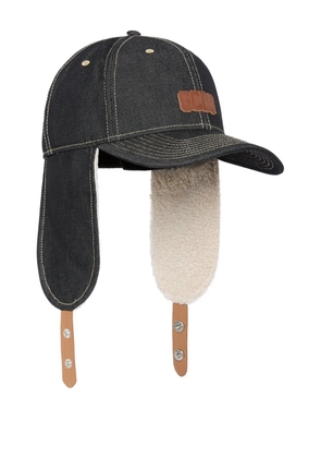 GCDS earflaps denim cap - Blue
