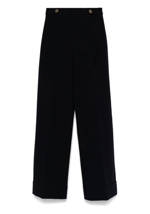 TWINSET cady high-waist trousers - Blue