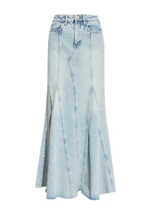 AllSaints Almda flared denim maxi skirt - Blue