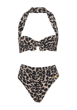 Balmain leopard-print bikini - Neutrals