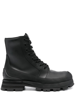 Alexander McQueen lace-up leather boots - Black