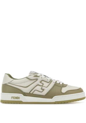 FENDI Match logo-patch sneakers - Green