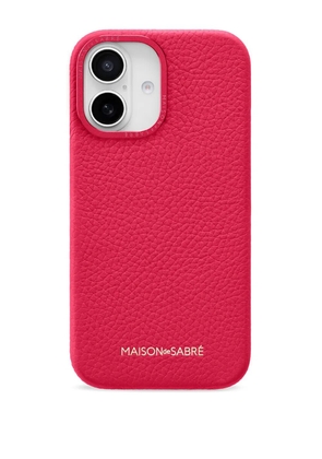 MAISON de SABRÉ Leather Phone Case (iPhone 16) - Pink