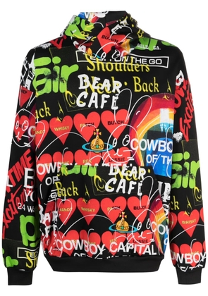 Vivienne Westwood Orb graphic-print jersey hoodie - Black