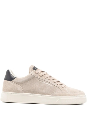 Crime London lace-up panelled sneakers - Neutrals