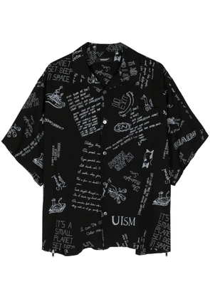 Undercover doodle-print short-sleeve shirt - Black