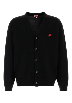 Kenzo embroidered-motif cardigan - Black
