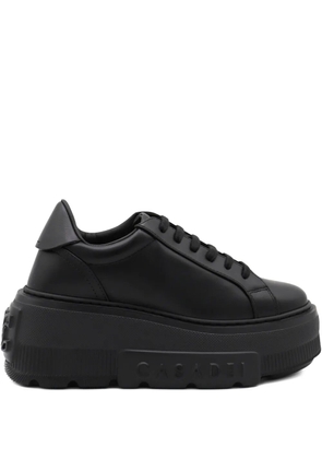 Casadei platform lace-up sneakers - Black