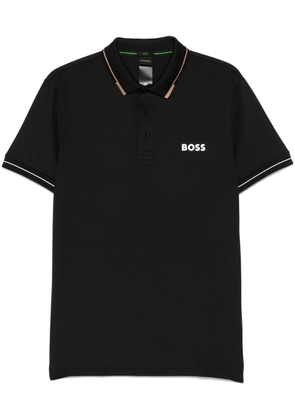 BOSS stretch-jersey polo shirt - Black