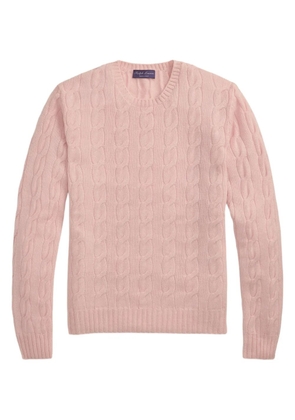 Ralph Lauren Purple Label cable-knit crew-neck sweater - Pink