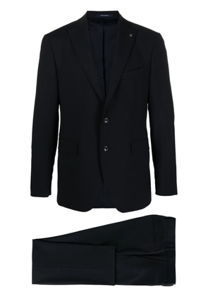 Tagliatore brooch-detail single-breasted suit - Blue