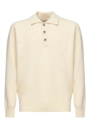 Eleventy long-sleeve polo shirt - Neutrals