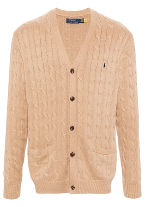 Polo Ralph Lauren cable-knit cotton cardigan - Brown