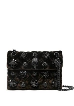 Kurt Geiger London mini Kensington crystal-embellishment crossbody bag - Brown