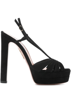 Aquazzura Aimée suede sandals - Black
