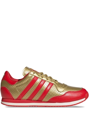 adidas Galaxy OG perforated leather trainers - Red