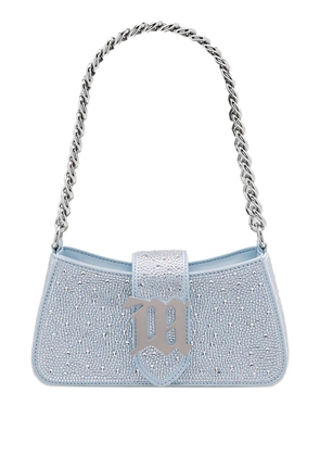 MISBHV crystal-detail shoulder bag - Blue