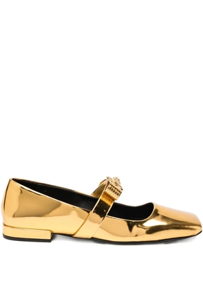 Versace leather flats - Gold