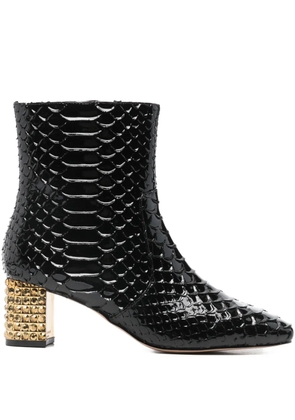 Kurt Geiger London Dames snakeskin-effect boots - Black