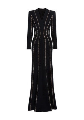 Jenny Packham Victoire rhinestone-embellished maxi gown - Black