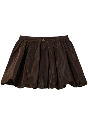 TWINSET taffeta puffball mini skirt - Brown