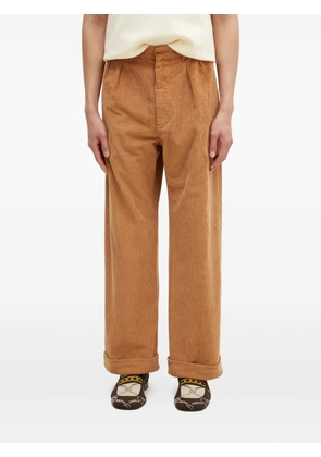 Wood Wood cuffed-hem corduroy trousers - Brown
