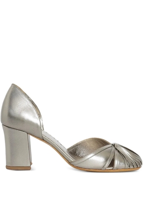 Sarah Chofakian leather heeled pumps - Grey
