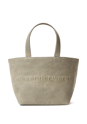 Alexander Wang small Punch logo-debossed tote bag - Neutrals