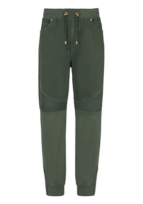 Balmain jersey-panelled jeans - Green