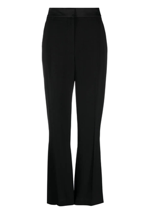 Casablanca pleat-detailing concealed-fastening tailored trousers - Black