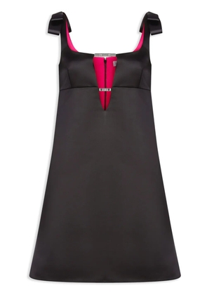 Nina Ricci satin-finish A-line minidress - Black