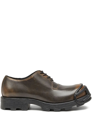Diesel lug-sole derby shoes - Brown