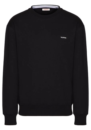Valentino Garavani logo-print cotton sweatshirt - Black