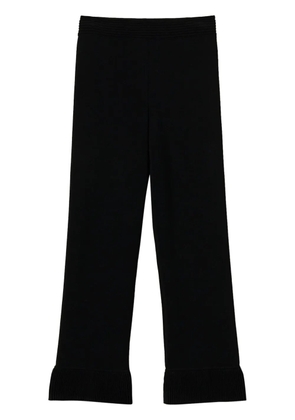 TWINSET flared knitted trousers - Black