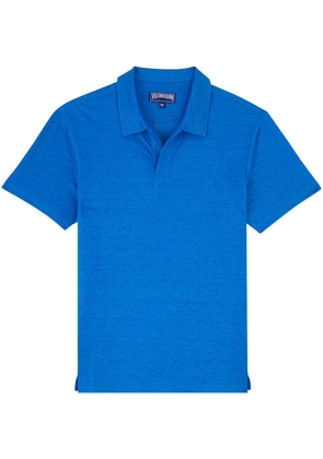 Vilebrequin Pyramid linen polo shirt - Blue