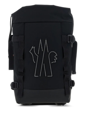 Moncler Grenoble logo-embroidery backpack - Black