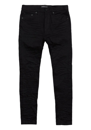 Purple Brand crinkled slim-cut jeans - Black
