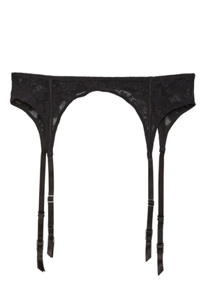 Fleur Du Mal Le Stretch lace garter belt - Black
