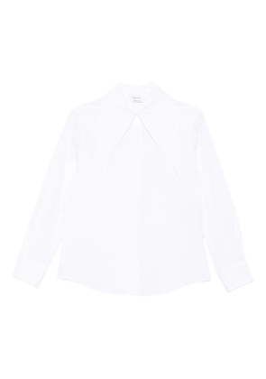 Alexander McQueen oversized-collar cotton shirt - White