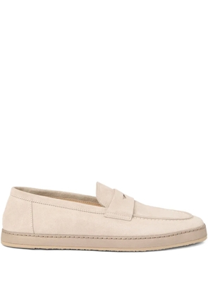 Brunello Cucinelli leather loafers - Neutrals
