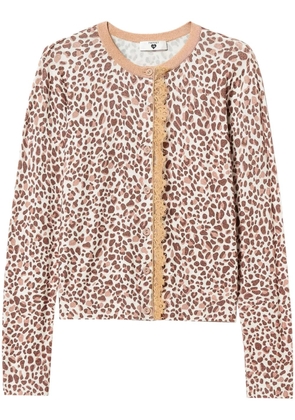 TWINSET leopard-print cardigan - Neutrals