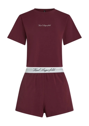 Karl Lagerfeld Hotel logo-embroidered pyjama set