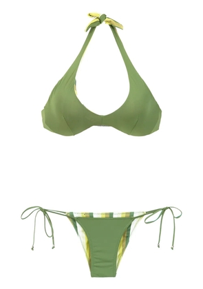 Amir Slama reversible bikini set - Green