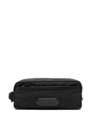 TOM FORD logo-patch wash bag - Black