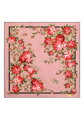 Dolce & Gabbana floral-print scarf - Pink