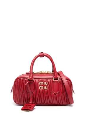 Miu Miu Arcadie matelassé leather bag - Red