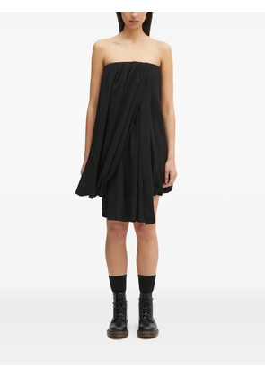 JW Anderson draped bustier strapless dress - Black
