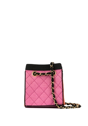 CHANEL Pre-Owned 1990 quilted tote - Orange