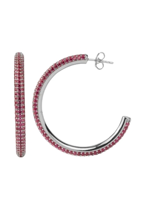 All the Luck in the World Aimé hoop earrings - Pink