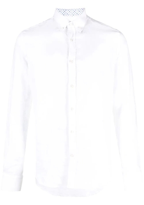 Paul & Shark long-sleeve linen shirt - White
